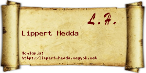 Lippert Hedda névjegykártya